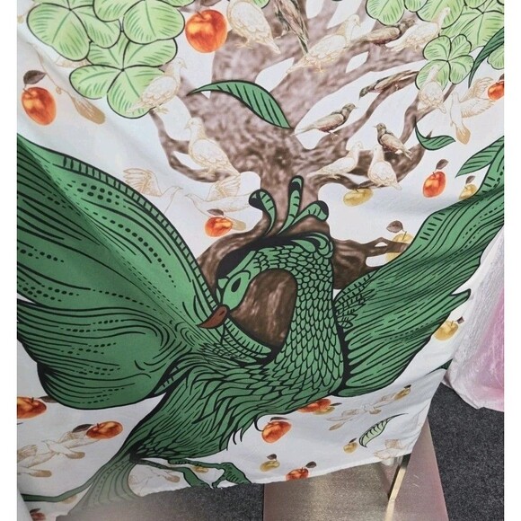 Art Beautiful White Tree Bird Tropical Kimono Maxi Robe One Size - Picture 9 of 16